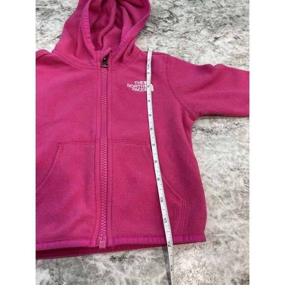 The North Face Baby Girls Glacier Full-Zip Hoodie Jacket 6-12 Months  Pink - Picture 6 of 7